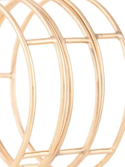 Shop Mercedes Salazar Triple-hoop Bracelet In Gold