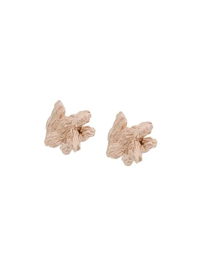 Shop Niza Huang Under Earth Irregular Earrings In Metallic