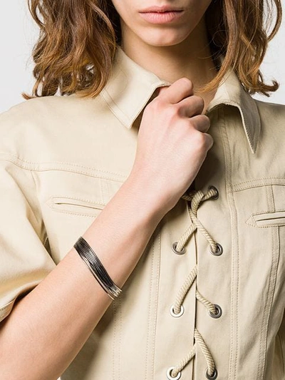 Iosselliani Hole Sun Bracelet In Silver