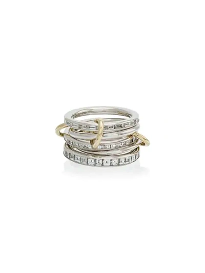 Shop Spinelli Kilcollin 18k White Yellow Gold Augusta Diamond Ring In Metallic