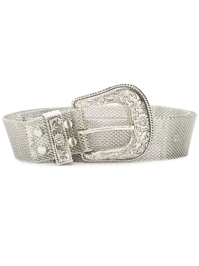 Shop B-low The Belt Western-style Belt In Silver