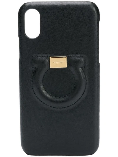 Shop Ferragamo Gancini Iphone X Case In Black