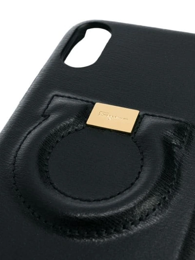 Shop Ferragamo Gancini Iphone X Case In Black