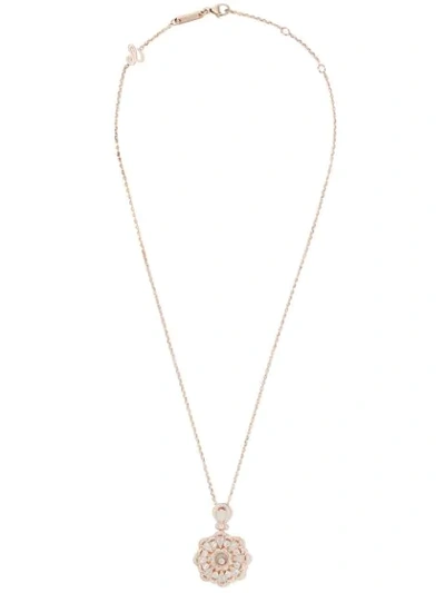 Shop Chopard 18kt Rose Gold Happy Diamonds Pendant Necklace