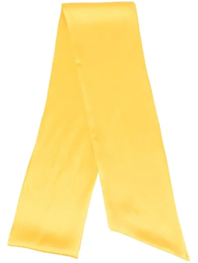 Shop F.r.s For Restless Sleepers Satin Headscarf In Yellow
