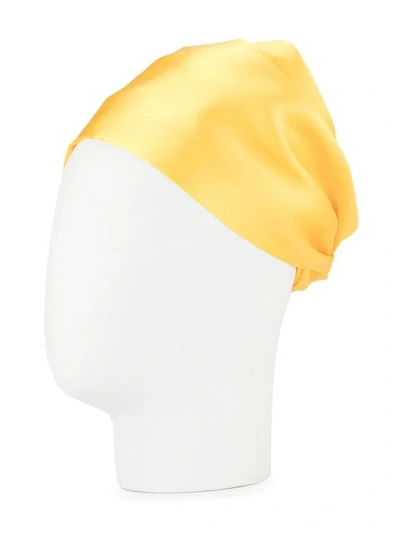 Shop F.r.s For Restless Sleepers Satin Headscarf In Yellow