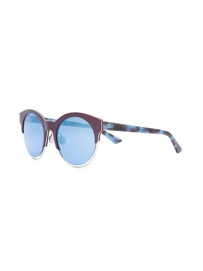 Shop Dior 'sideral' Sunglasses In Brown