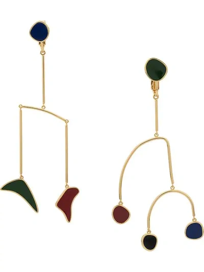 Shop Ooak Statement Earrings In Gold