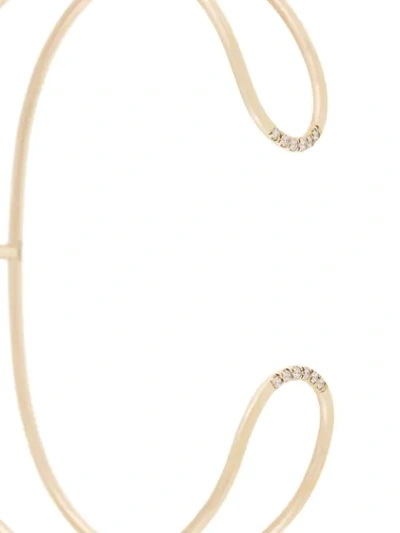 Shop Jennie Kwon Diamond Double Cuff Bracelet In Gold