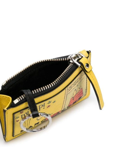 Shop Marc Jacobs Peanuts Top Zip Multi Wallet In Yellow