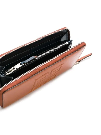 Givenchy 4g Wallet In Brown