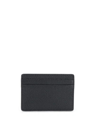 Michael Michael Kors Logo Plaque Cardholder In Black