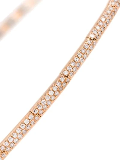 Shop Shay 18kt Rose Gold Pave Diamond Choker In Metallic