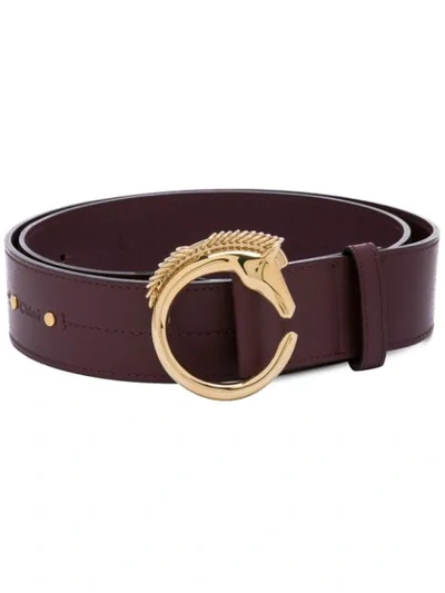 Shop Chloé Horse Buckle Belt - Brown
