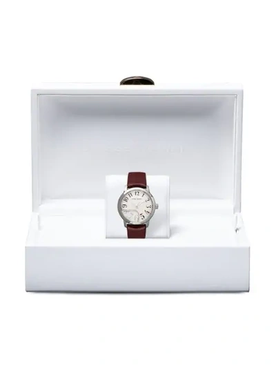 Shop Ulysse Nardin Farfetch Exclusive Classico Jade 37mm In White Mop / Burgundy Arab Fig.