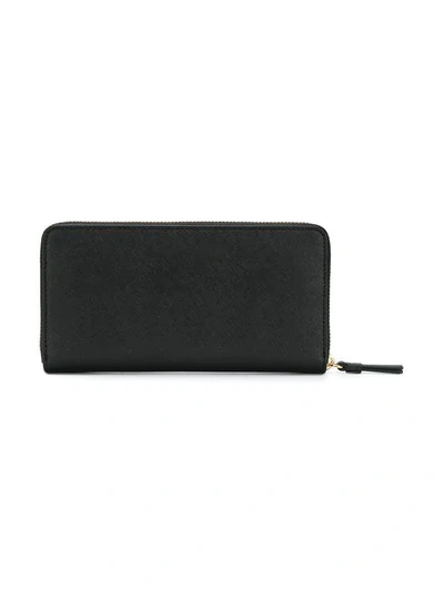 Shop Tory Burch All-around Zipped Wallet In Black