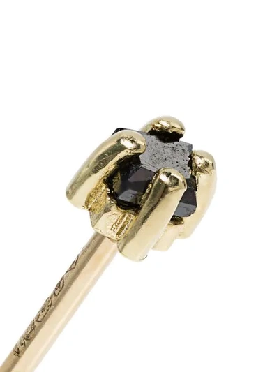 Shop Lizzie Mandler Fine Jewelry 18kt Gold Black Diamond Earring