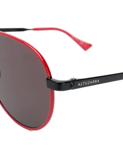 Shop Altuzarra Aviator Frames Sunglasses In Red