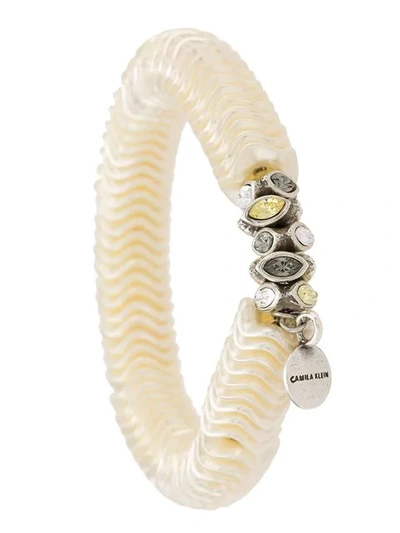 Shop Camila Klein Amor Bracelet In White
