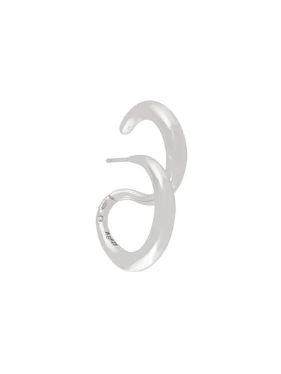 Shop Charlotte Chesnais Curl Earring In Metallic