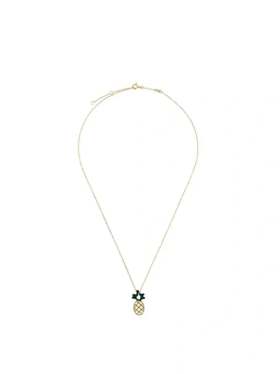 Shop Aliita Piña Necklace In Gold