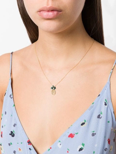 Shop Aliita Piña Necklace In Gold
