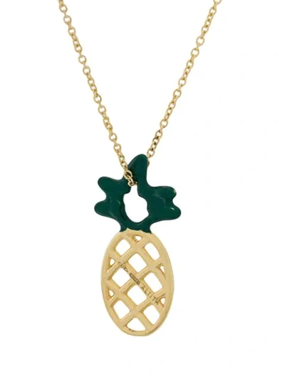 Shop Aliita Piña Necklace In Gold