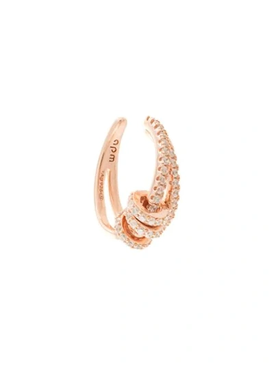 Shop Apm Monaco Embellished Ear Cuff In Gold