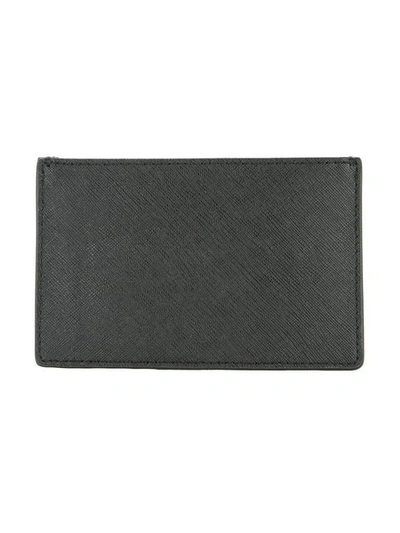 Shop Tory Burch Robinson Slim Card Case In Black