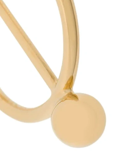 Shop Jw Anderson Disc Hoop Earrings In Gold