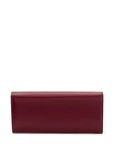 Shop Tod's Logo Plaque Purse In Red