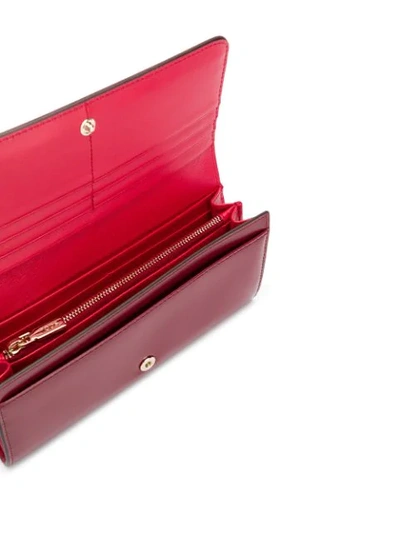 Shop Tod's Logo Plaque Purse In Red