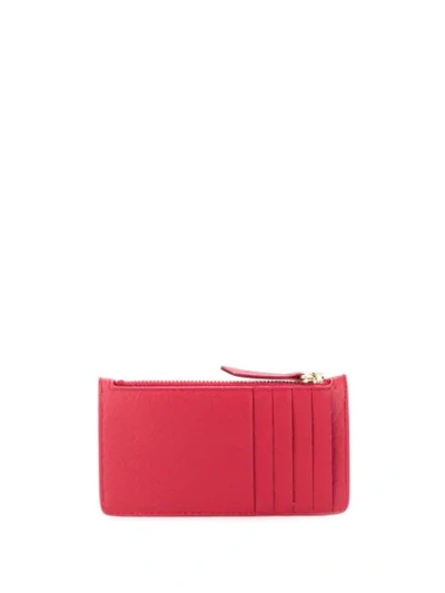 Shop Maison Margiela Small Zipped Wallet In Red