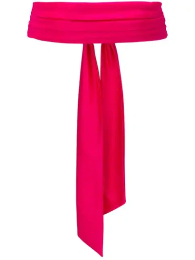 Shop Pinko Tie Fastening Belt In Pink