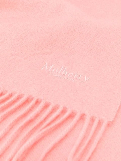 MULBERRY CASHMERE SCARF - 粉色