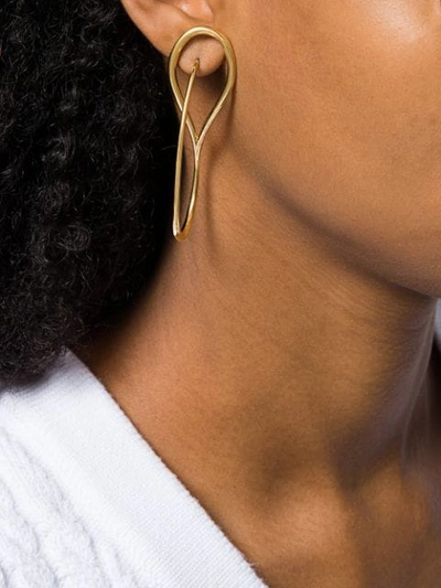 Shop Charlotte Chesnais Needle Hoop Earrings - Gold