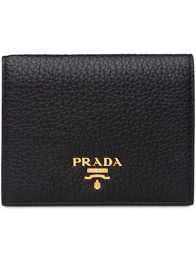 Shop Prada Small Bifold Wallet In Black