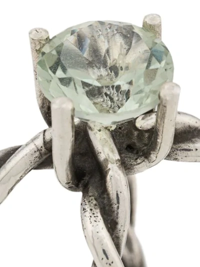 Shop Innan Royal Green Universe Ring In Silver
