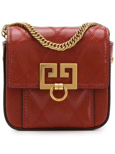 Shop Givenchy Nano Pocket Pouch In Brown