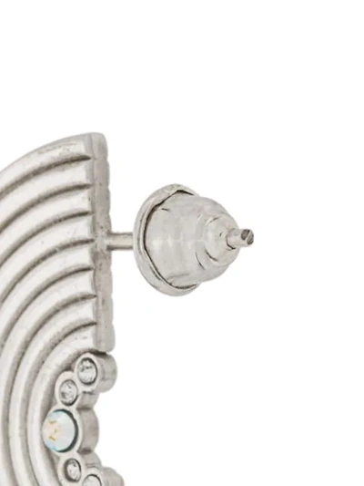 Shop Charlotte Valkeniers Half Spectrum Earrings In Silver