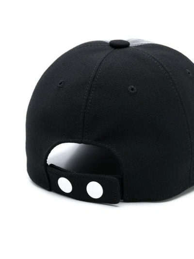 Shop Courrèges Logo Panelled Cap In Black