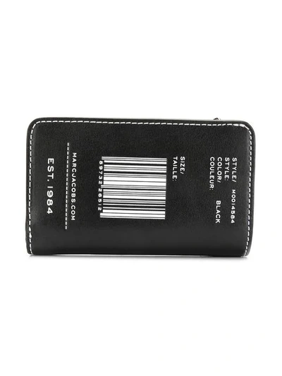Shop Marc Jacobs Logo Print Long Wallet In Black