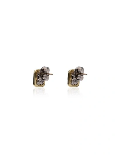 Shop Mindi Mond 18k Yellow Gold Clarity Classic Diamond Stud Earrings - Metallic
