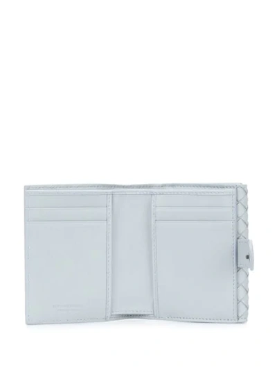 Shop Bottega Veneta Intrecciato Mini Wallet In Blue