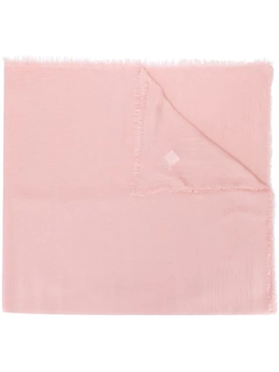 Shop Faliero Sarti Frayed Edge Scarf In Pink