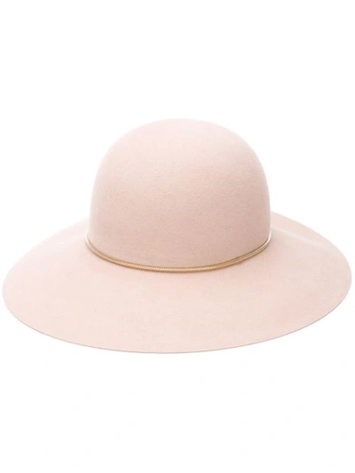 Shop Lanvin Logo Capeline Hat In Neutrals