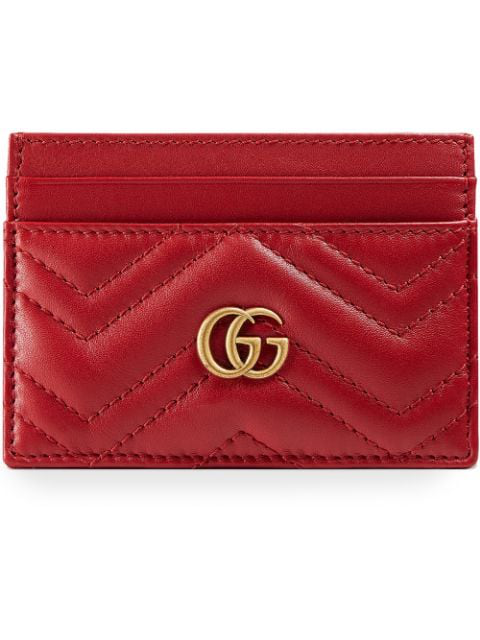 gg marmont leather card case