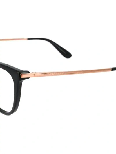 Shop Dolce & Gabbana Cat-eye Frame Glasses In Black