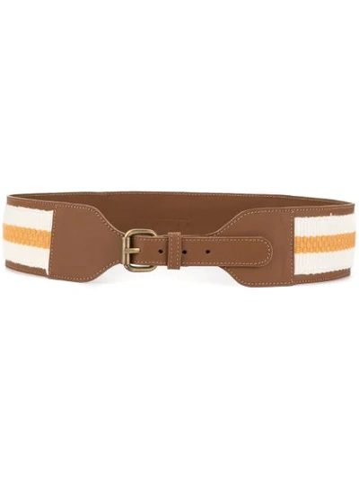 Shop Abadia Buckled Sadu Belt In Multicolour