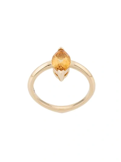 Shop Stephen Webster 18kt Yellow Gold Citrine Gemstone Stacking Ring